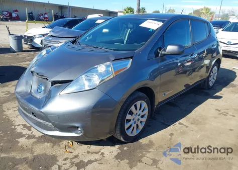 2017 Nissan Leaf S z USA, uszkodzony, nr VIN 1N4BZ0CP4HC309106